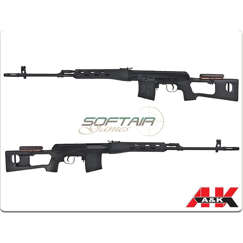 Dragunov Svd Aeg Black Full Metal A&k(svd)
