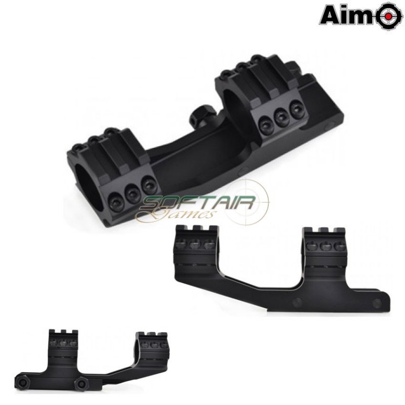 One Piece Cantilever Scope Mount 25.4mm Black Aim-o (ao9001-bk)