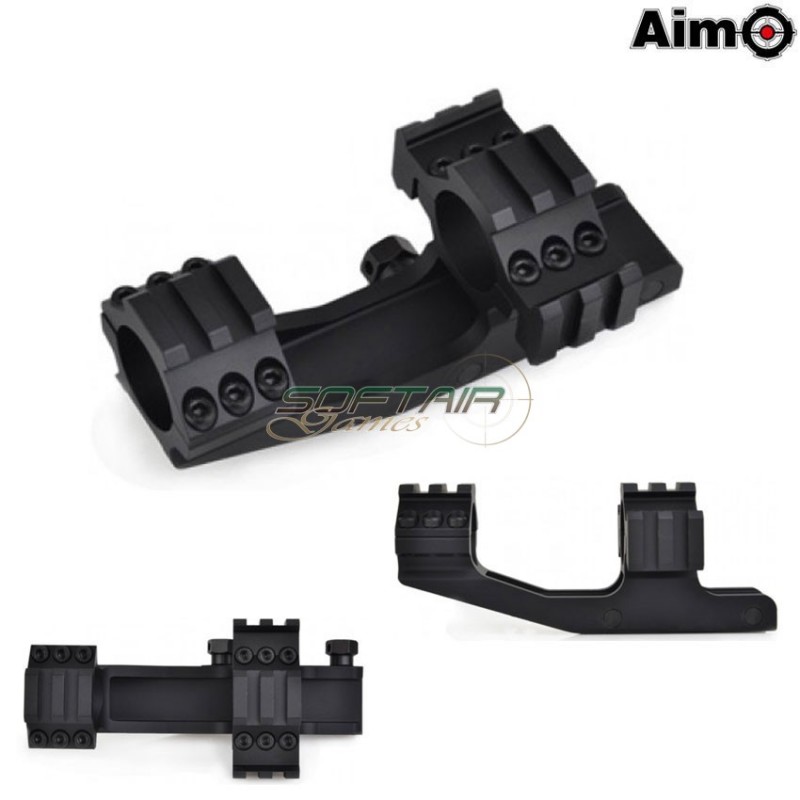 Tri-side Cantilever Scope Mount 25.4mm Type 1 Black Aim-o (ao9004-bk)