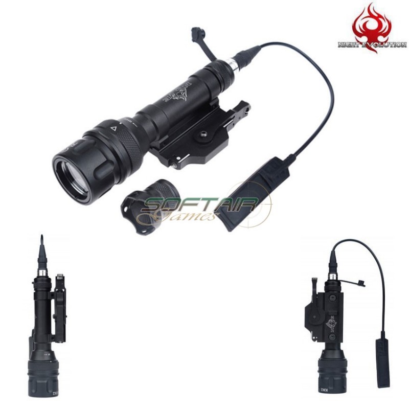 Flashlight M620v Scout Light Led Full Version Black Night Evolution (ne04015-bk)