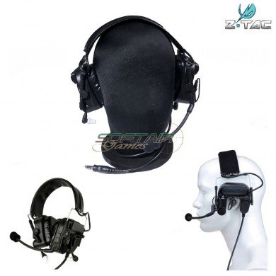 Cuffia/microfono Comtac Iv Black Z-tactical (z038-bk)