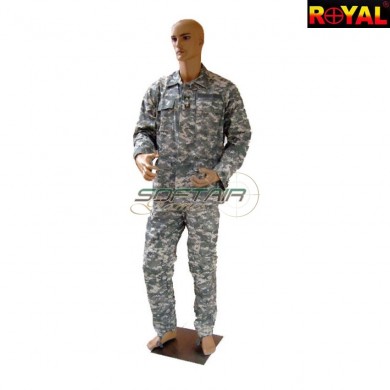 Complete Uniform Rip Stop Bdu Acu Royal (acuzip)