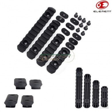 Handguard Set 4 Rail Black Pts Moe Element (ex254-bk)