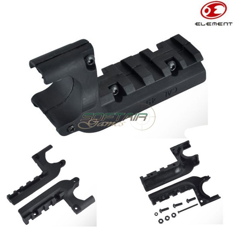 Black Mount For M1911 Pistols Element (pa0205-bk)