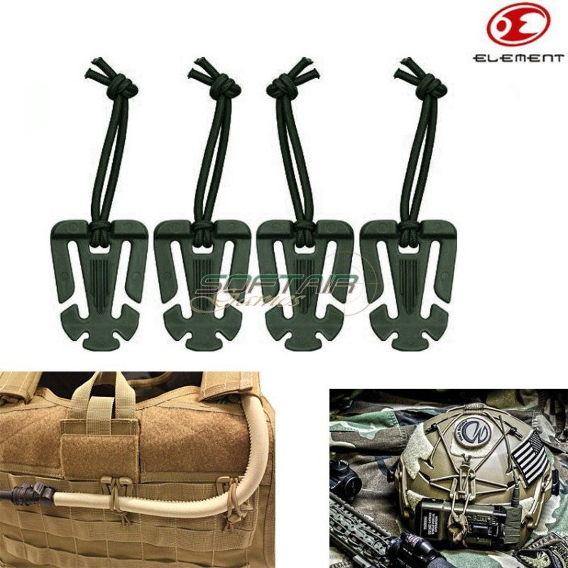 Itw Set 4 Web Dominator Olive Drab Element (ex364-od)
