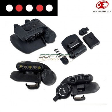 Helmet Light Set Led Gen2 Black Element (ex029-bk)
