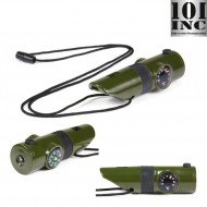 Tactical Fischietto 7 In 1 Green 101 Inc (inc-469115)