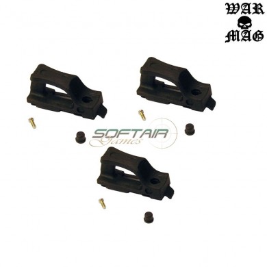 Set 3 Pieces Tps Magazines Loop M4/m16 Black Warmag (wm-2921-bk)