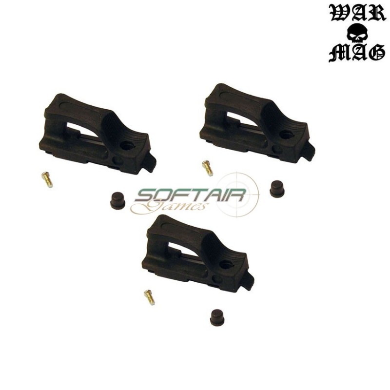 Set 3 Pieces Tps Magazines Loop M4/m16 Black Warmag (wm-2921-bk)