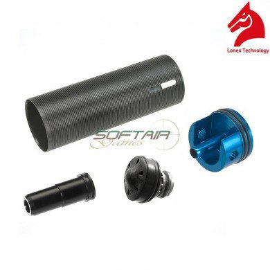 Set Gruppo Aria Per M4 Con Testa Pistone Polimero Silenziata Lonex (gc-01-11)