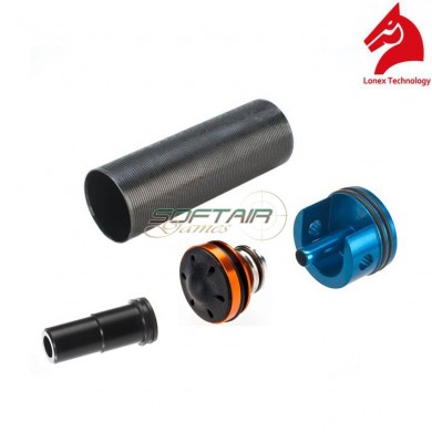 Set Gruppo Aria Per M16a1/vietnam Con Testa Pistone Alluminio Silenziata Lonex (gc-04-12)