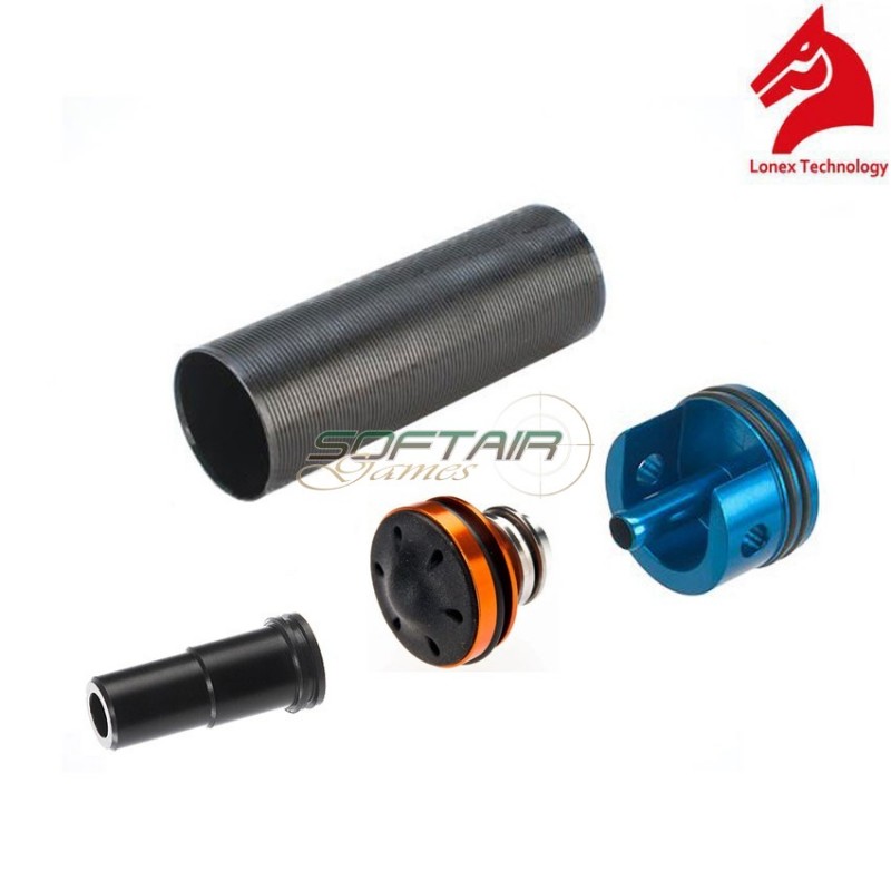 Set Gruppo Aria Per M16a1/vietnam Con Testa Pistone Alluminio Silenziata Lonex (gc-04-12)