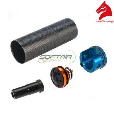 Set Gruppo Aria Per M16a2 Con Testa Pistone Alluminio Silenziata Lonex (gc-04-13)
