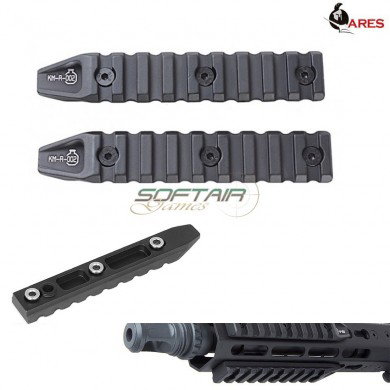Set 2 Pieces 4.5 Inches Keymod Rail Black Ares (ar-r02)