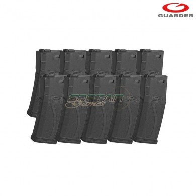 Bluebox 10 Caricatori Monofilari Black 140bb M4/m16 Guarder (bbam-101bk)