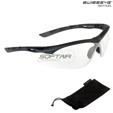 Occhiali Lancer Rubber Black Lente Bianca Swiss Eye® (se-40322)