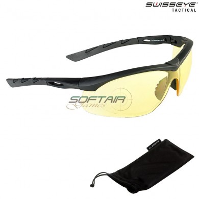 Occhiali Lancer Rubber Black Lente Gialla Swiss Eye® (se-40324)