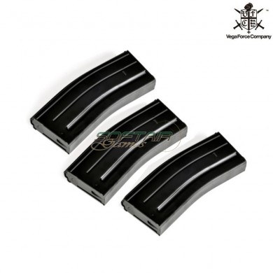 Set 3 120bb M4/scar Mid-cap Magazines Black Vfc (vf9-magmk16e120bk01)
