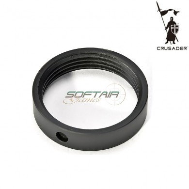 Dado Ghiera In Acciaio Per Tubo Calcio M4/m16 Black Crusader (cr-gm010008)
