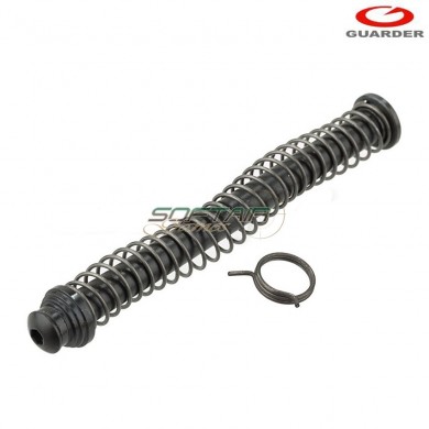 S-type Black Steel Spring Guide For Glock 17 Guarder (glk-118-bk)
