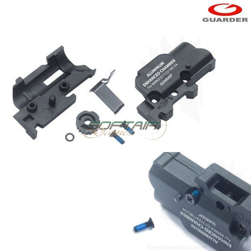 Hop Up Chamber Marui/we For Glock 17/18/22/34 Guarder (glk-121-bk)
