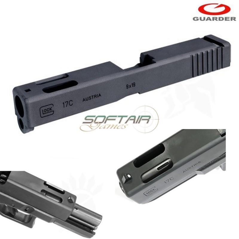 Carrello Type 28 In Alluminio Black Per Glock Marui 17 Custom Guarder (glk-28-bk)