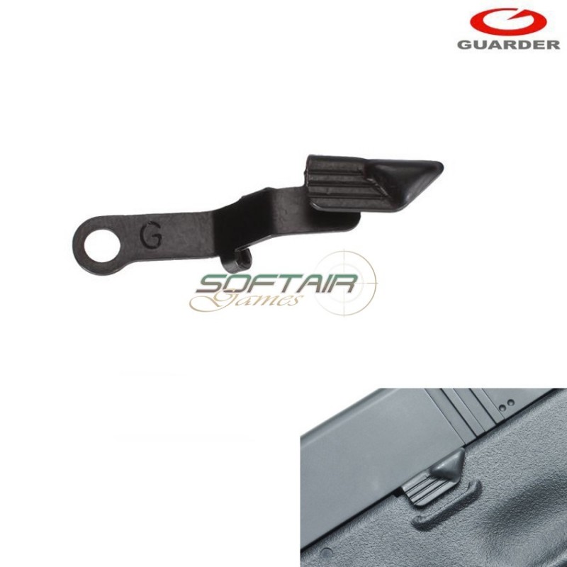 Type B Slide Stop For Marui/we Glock Guarder (glk-44-b-bk)