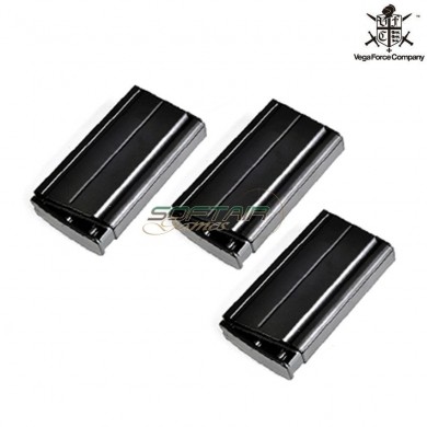 Set 3 160bb Scar H Mid-cap Magazines Black Vfc (vf9-020482)