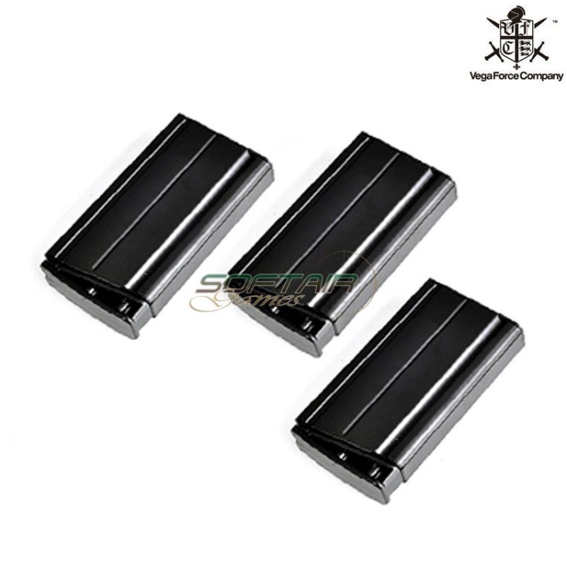 Set 3 160bb Scar H Mid-cap Magazines Black Vfc (vf9-020482)