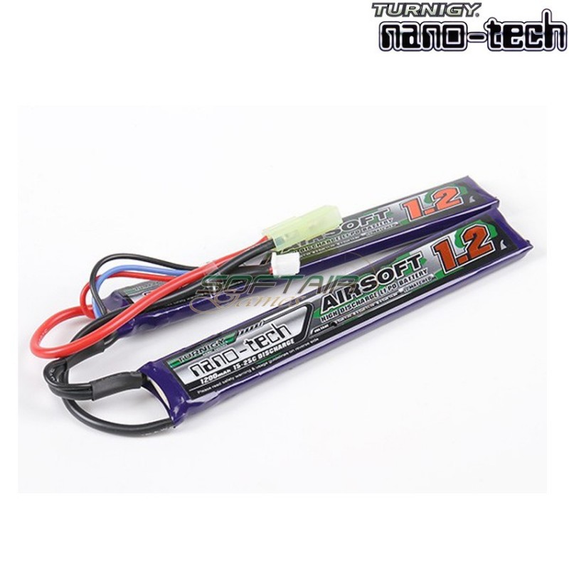 Lipo Battery Connector Tamiya 1200mah 7.4v 15~25c Turnigy Nano-tech (17277/1222)