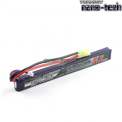 Batteria Lipo Connettore Tamiya 1300mah 7.4v 25~50c Turnigy Nano-tech (1253)