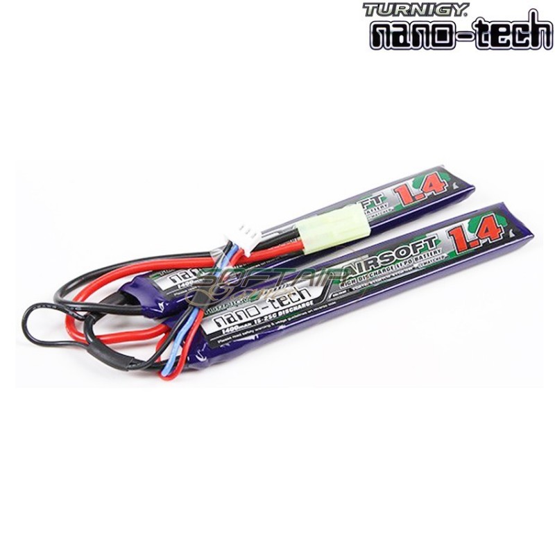 Lipo Battery Connector Tamiya 1400mah 7.4v 15~25c Turnigy Nano-tech (17281)