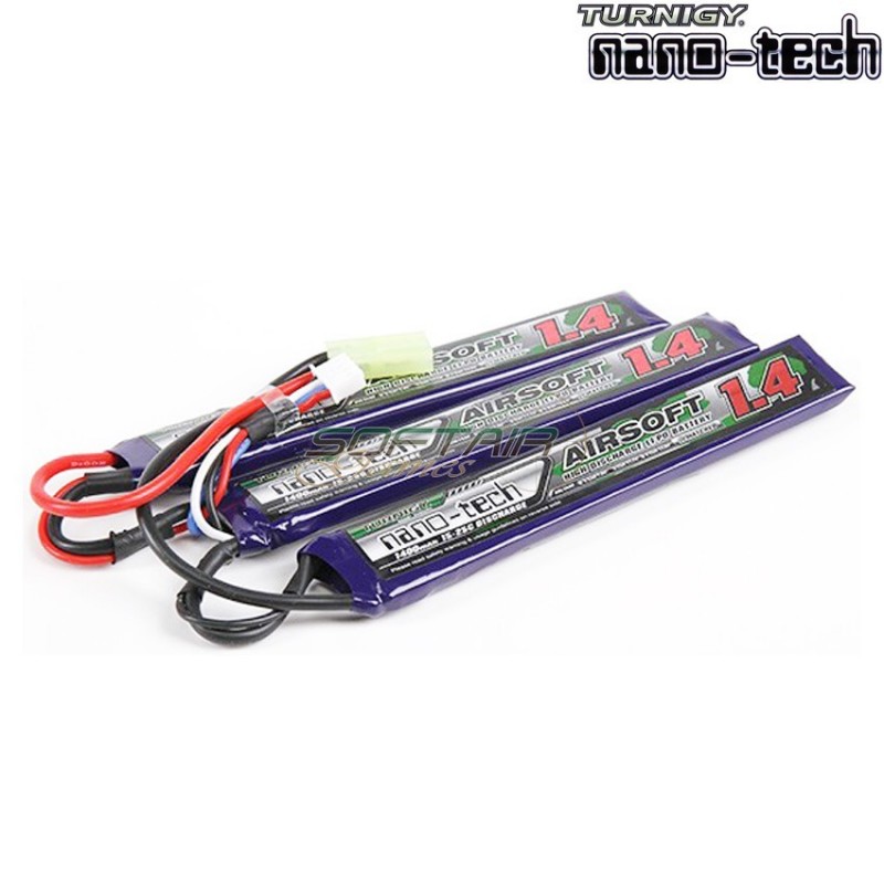 Lipo Battery Connector Tamiya 1400mah 11.1v 15~25c Turnigy Nano-tech (17282/1242)