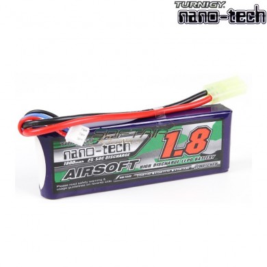 Lipo Battery Connector Tamiya 1800mah 7.4v 25~50c Turnigy Nano-tech (1299)