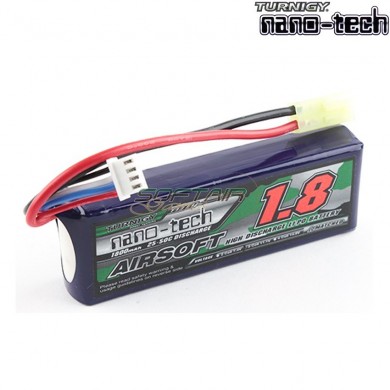 Batteria Lipo Connettore Tamiya 1800mah 11.1v 25~50c Turnigy Nano-tech (ng1800a.3s.25)