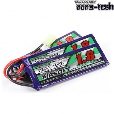 Batteria Lipo Connettore Tamiya 1800mah 11.1v 25~50c Turnigy Nano-tech (17298)