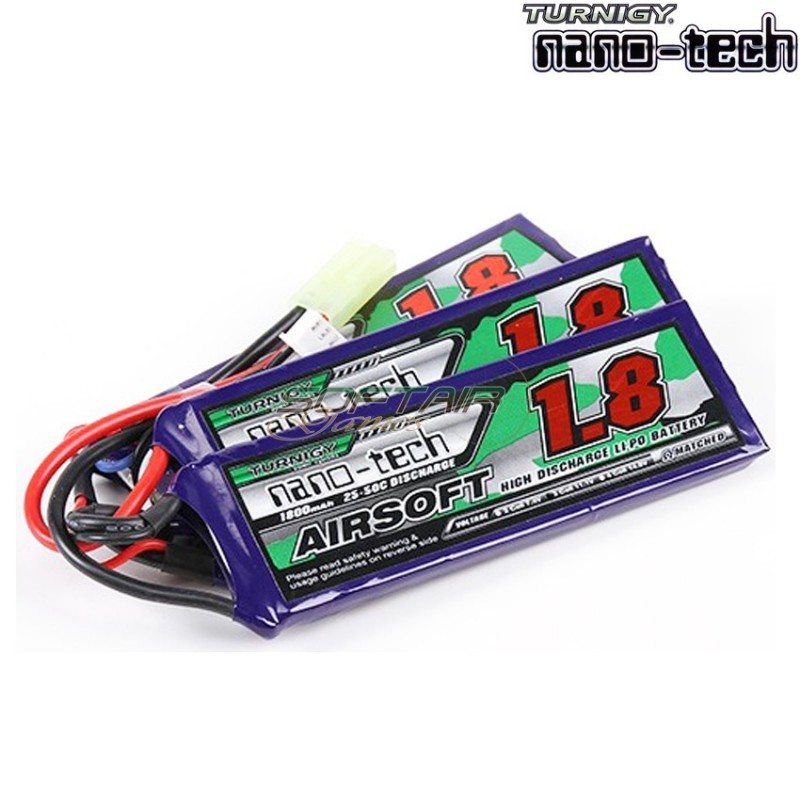 Batteria Lipo Connettore Tamiya 1800mah 11.1v 25~50c Turnigy Nano-tech (17298)