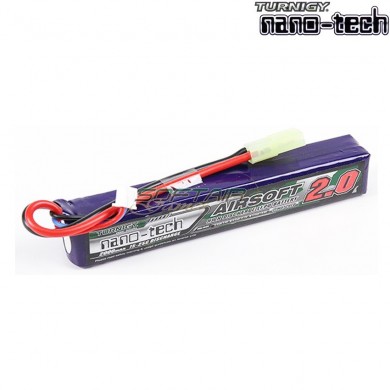 Batteria Lipo Connettore Tamiya 2000mah 7.4v 15~25c Turnigy Nano-tech (17283/1255)