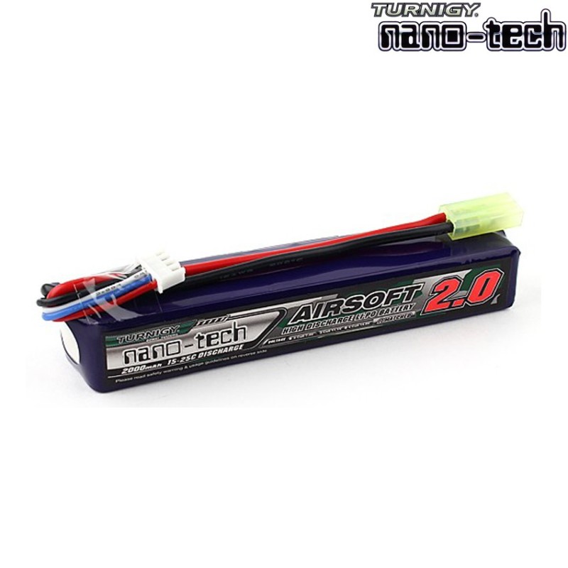 Batteria Lipo Connettore Tamiya 2000mah 11.1v 15~25c Turnigy Nano-tech (ng2000a.3s.15)