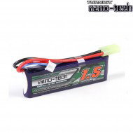 Batteria Lipo Connettore Tamiya 1500mah 7.4v 20~40c Turnigy Nano-tech (37839/1252)