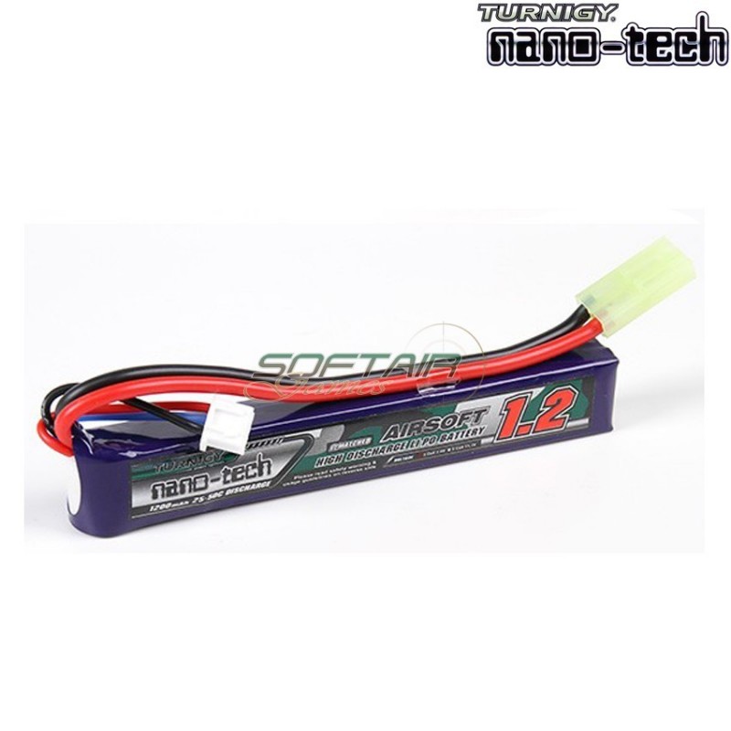 Lipo Battery Connector Tamiya 1200mah 7.4v 25~50c Turnigy Nano-tech (1251)
