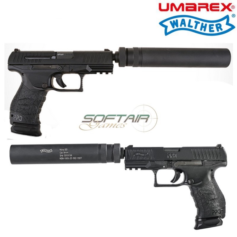 Co2 Pistol Blowback Ppq M2 Navy Duty Kit Walther Umarex (2.5961-1-rm)
