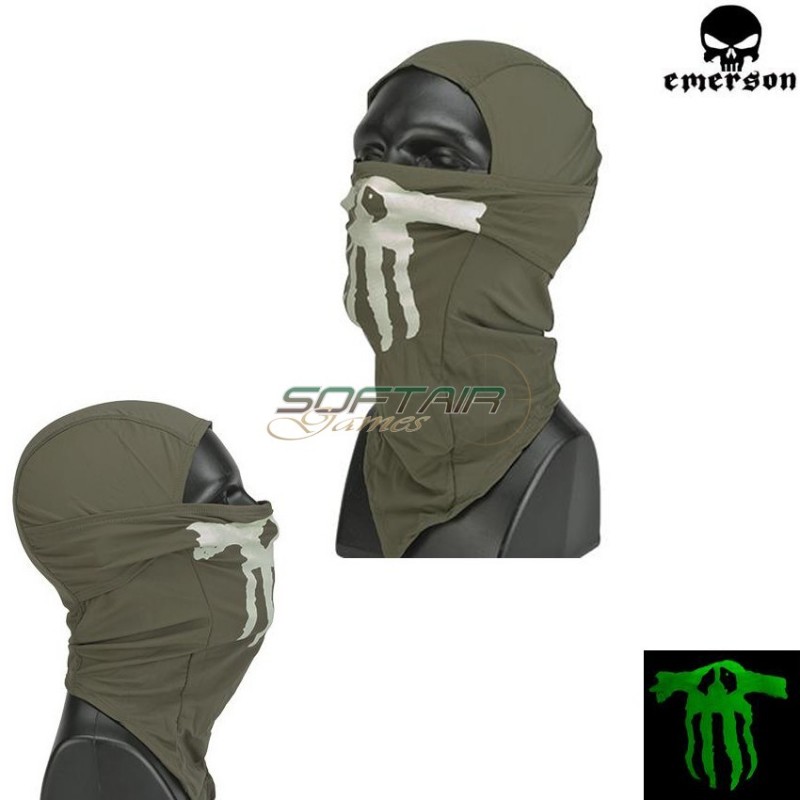 Ghost Multi Hood Balaclava Olive Drab Emerson (em6634od)