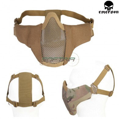 Pdw Maschera Mezzo Viso A Rete Coyote Brown Emerson (em6644cb)