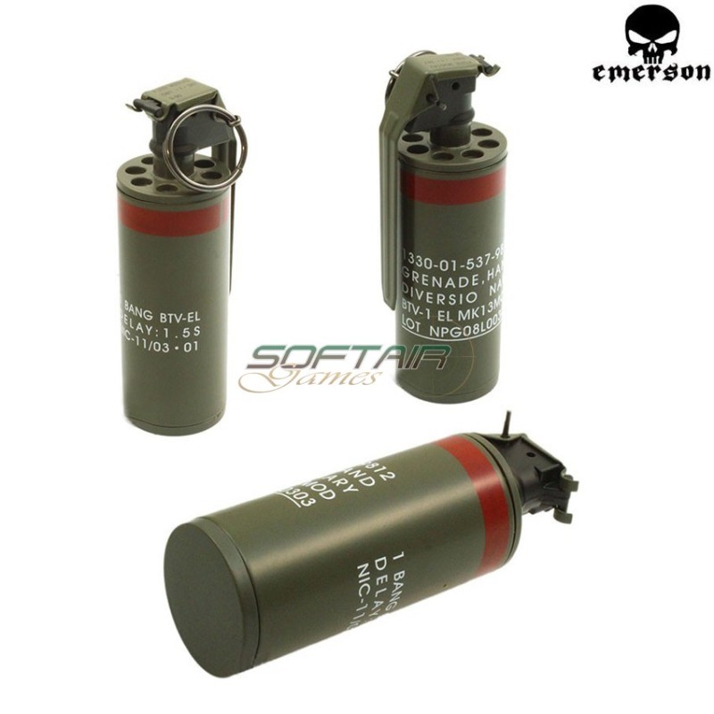 Flash Bang Dummy Grenade Mk13 Btvel Emerson (em7909)