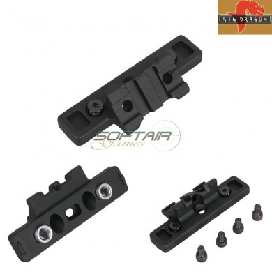 Keymod Slitta Offset 45° Thorntail Light Mount Black Big Dragon (bd9310)
