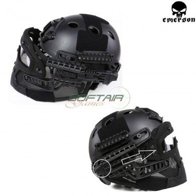 G4 System Pj Elmetto + Maschera Completa Black Emerson (em9197bk)