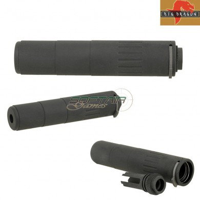 Aac M4 2000 Style Black Silencer Big Dragon (bd0503bk)