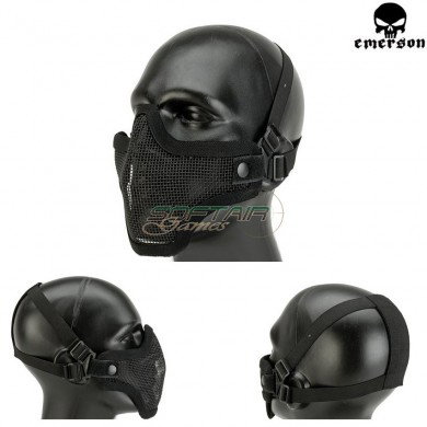 Maschera Iron Face Striker Black Emerson (em6599bk)