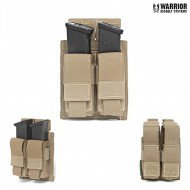Tasca Doppia Action 9mm Caricatori Pistola Coyote Tan Warrior Assault Systems (w-eo-dpda-9-ct)